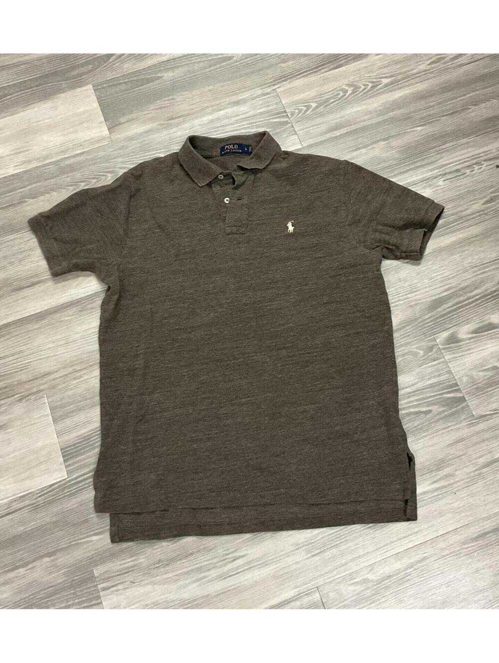 Polo Ralph Lauren Cotton Pique Classic Fit Brown Polo L